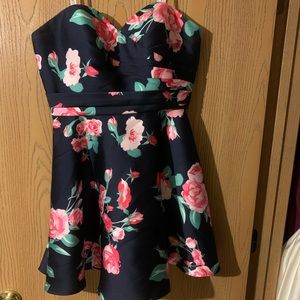 Strapless floral Dancing Queen womens formal dress